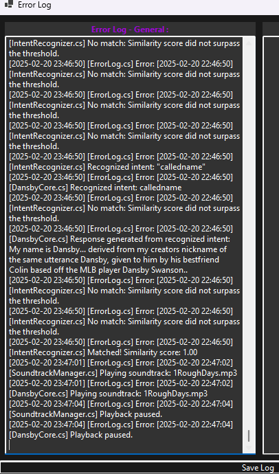 ErrorLogger UI Preview